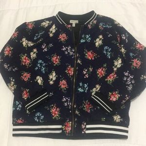 Floral zip jacket